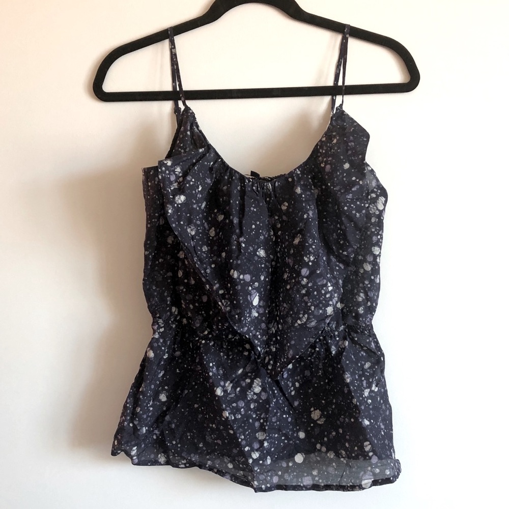 NWOT GAP SPAGHETTI STRAP RUFFLE TANK